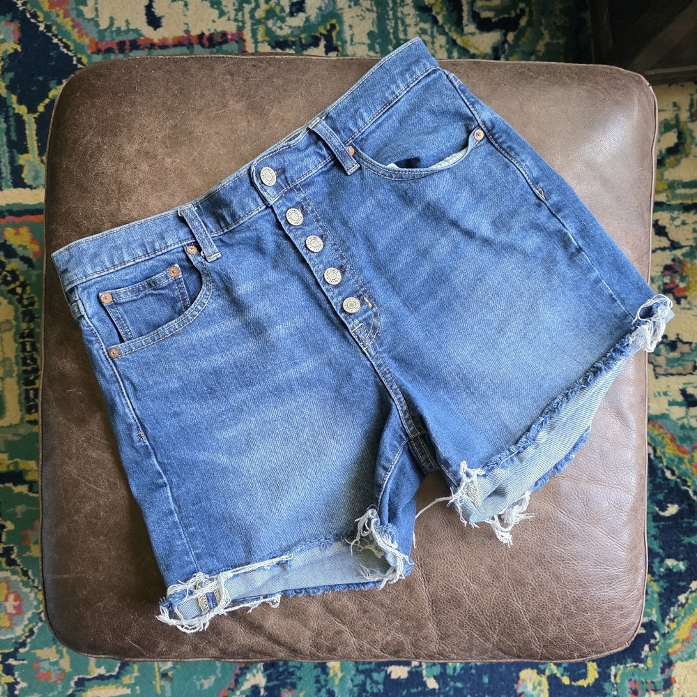 GAP | Classic Blue Denim Cut Off Shorts | size 8
